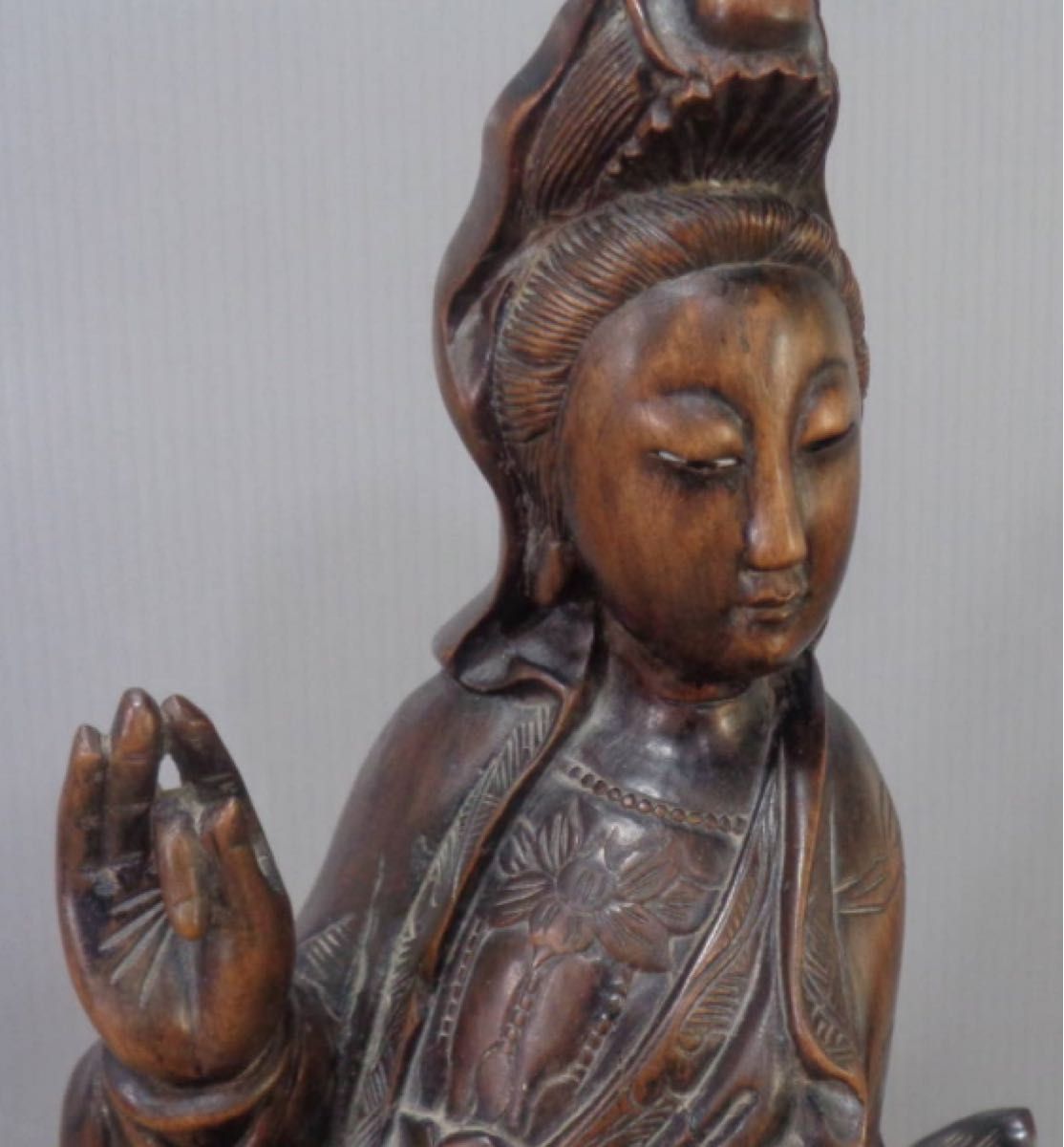本日特別価格　H021  仏教美術 観音菩薩立像 2点まとめて 仏像 佛像 置物 古美術 骨董品