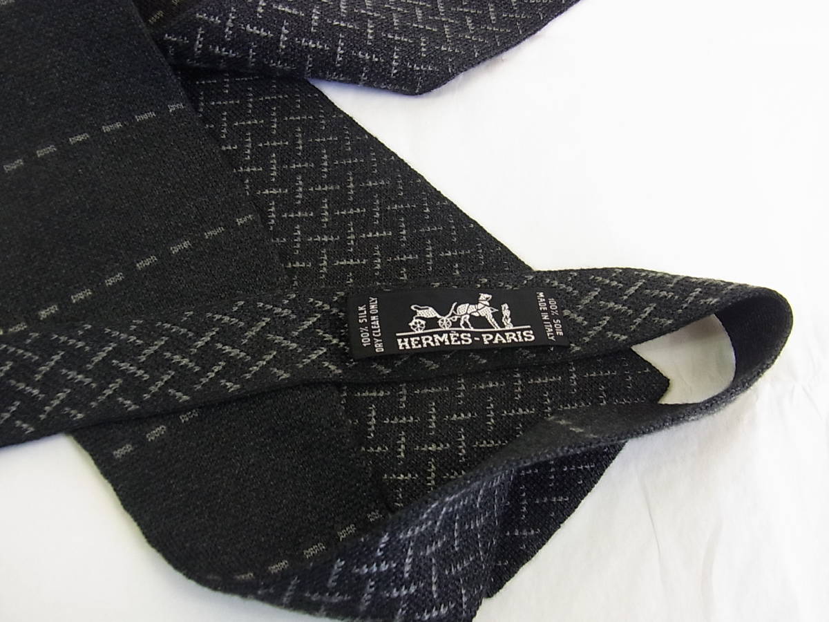 ## Hermes * новый товар шелк вязаный галстук галстук ③##