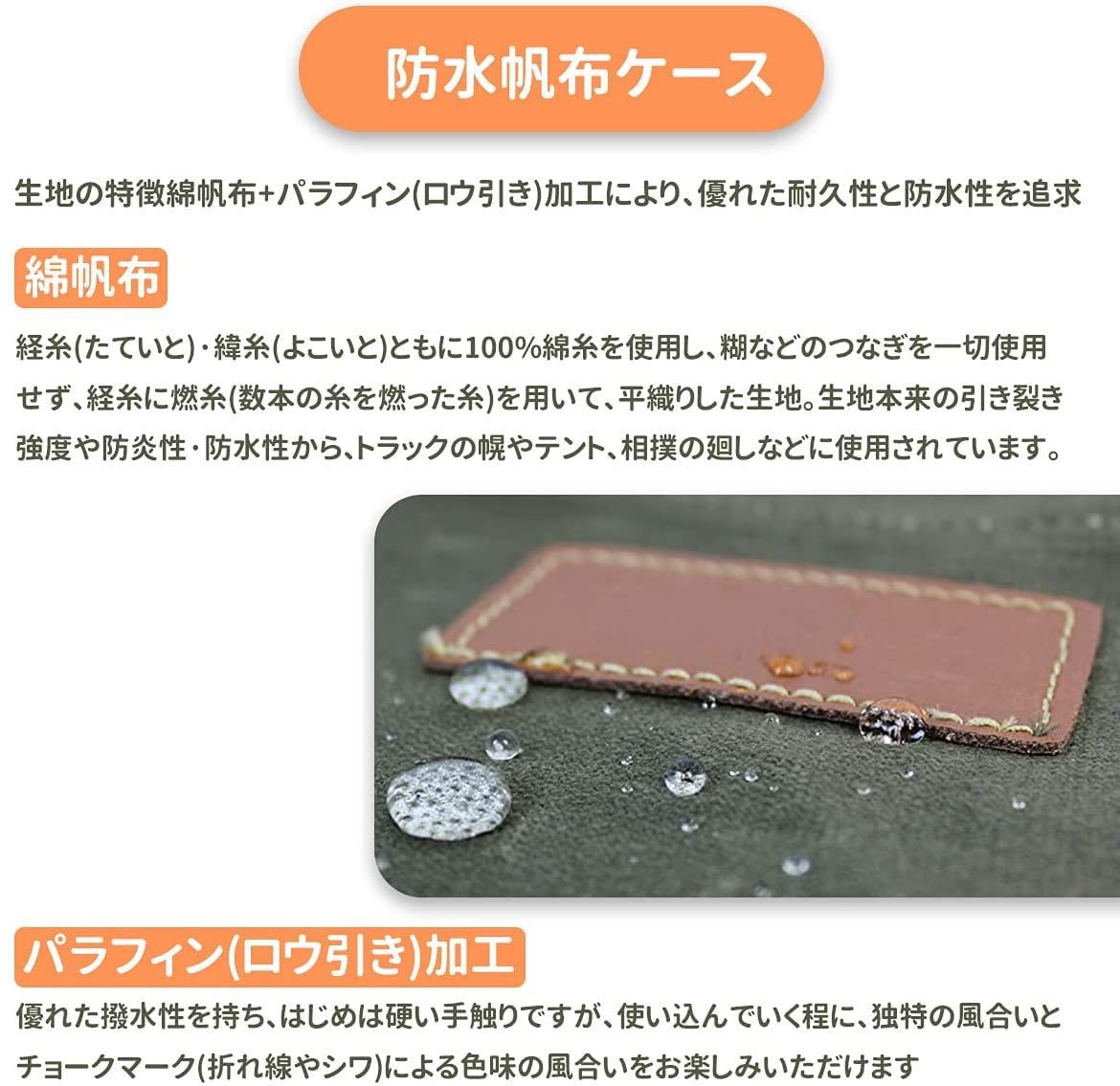 薪バッグ 薪ケース 防水 帆布 大容量収納 炭 焚き火台 薪ストーブ 七輪 キャンプ道具 ツールバック キャンプ収納ボックス パラフィン加工_画像6