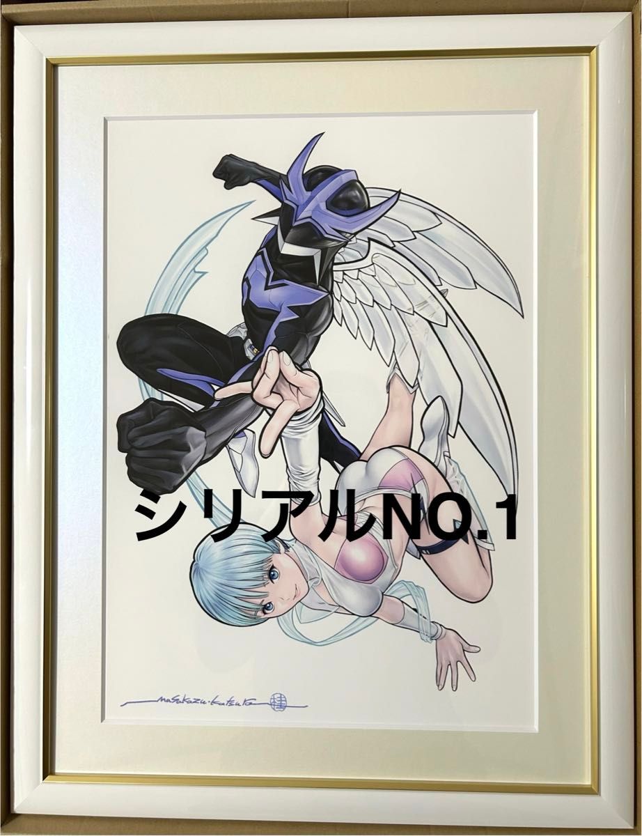 ウイングマン 複製原画 桂正和 直筆サイン入り シリアルNO 0001 ウイングマン 複製原画 桂正和 直筆サイン入り シリアルNO 0001