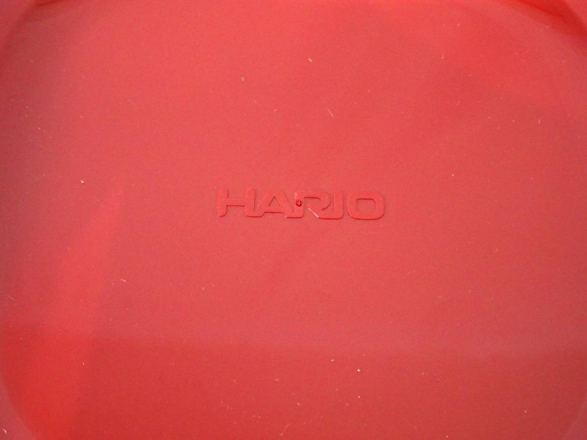 未使用品　HARIO　ハリオ　KST-2012　耐熱ガラス製保存容器３個セット　レッド_画像9