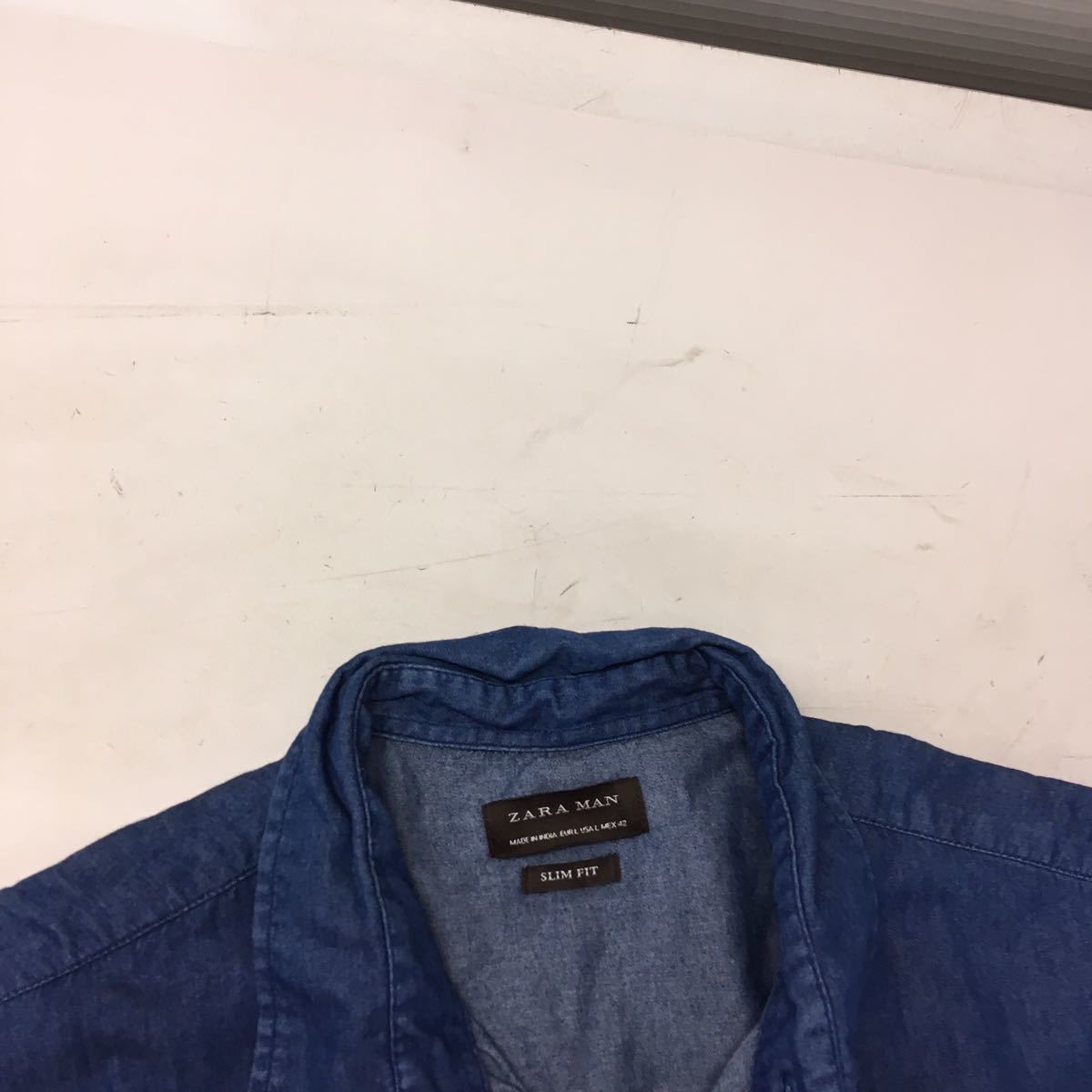 送料無料★ZARA MAN ザラマン★長袖シャツ　デニムシャツ トップス★メンズLサイズ#60123sbr_画像2