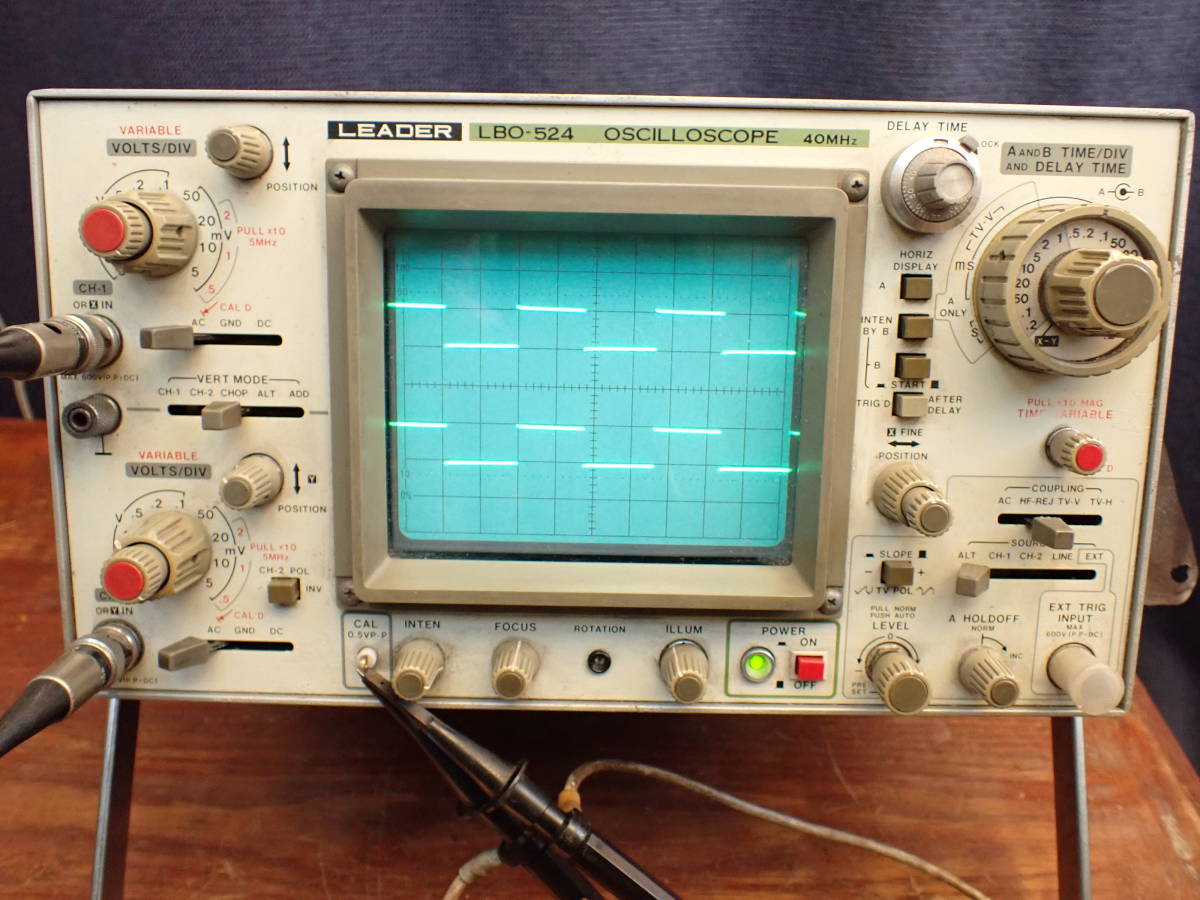 オシロスコープ　ＬＢＯ-524　40ＭＨｚ　リーダー シンクロスコープ_画像2