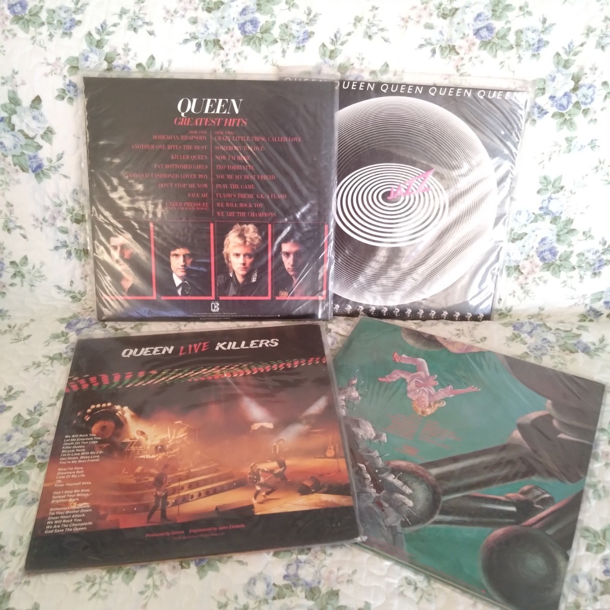 Queen クイーン LPレコード　4セット　中古　JAZZ・世界に捧ぐ・グレイテストヒッツ・ライブキラーズ_画像2