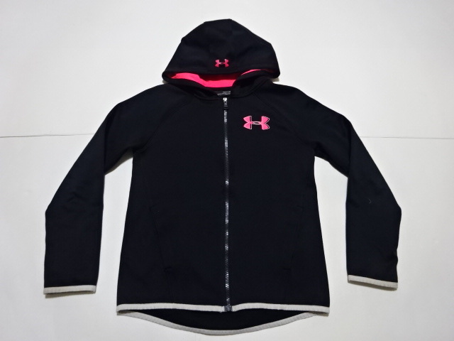 ■0127■UNDER ARMOUR アンダーアーマー タイツ ジャケット フルジップパーカー YLG●_画像1