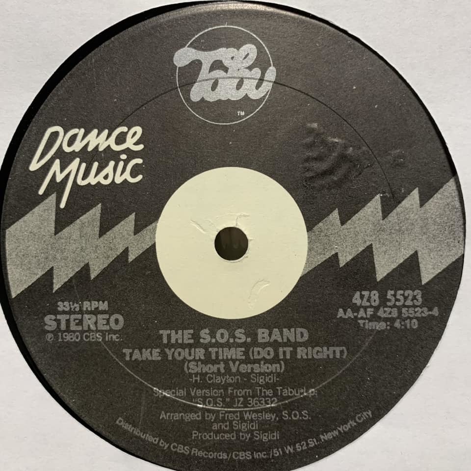 ◆ The S.O.S. Band - Take Your Time (Do It Right) ◆12inch US盤　サーファー系ディスコ!! _画像2