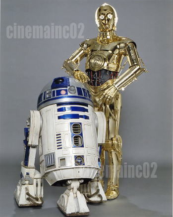 『スター・ウォーズ』R2-D2とC-3POの全身写真/バック・ブラウン_画像1