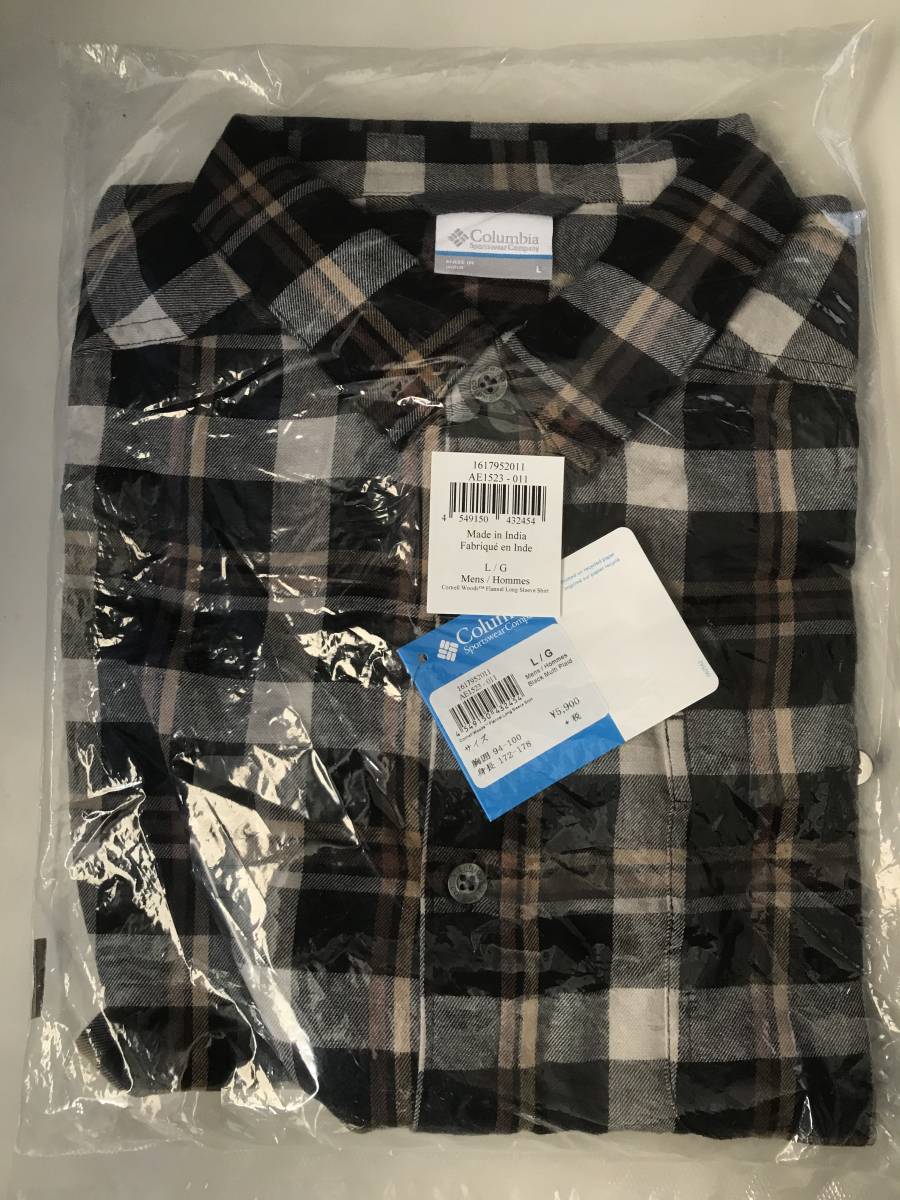  Colombia Columbia Sports Cornell Woods shirt men's flannel new goods * unopened * unused * old product number size L color Brown 