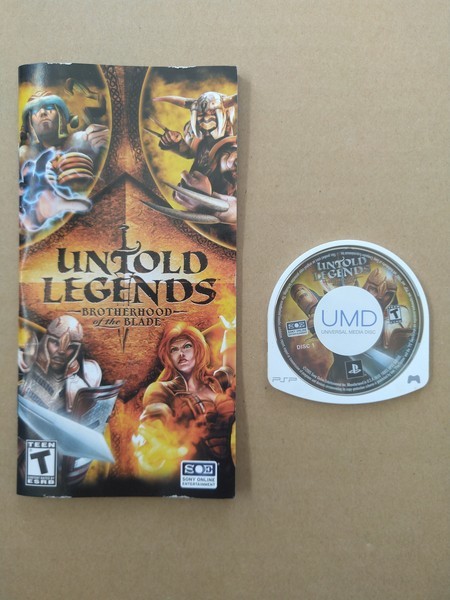 PSP Untold Legends Brotherhood of the Blade アントールド レジェンド 北米版 箱説あり_画像4