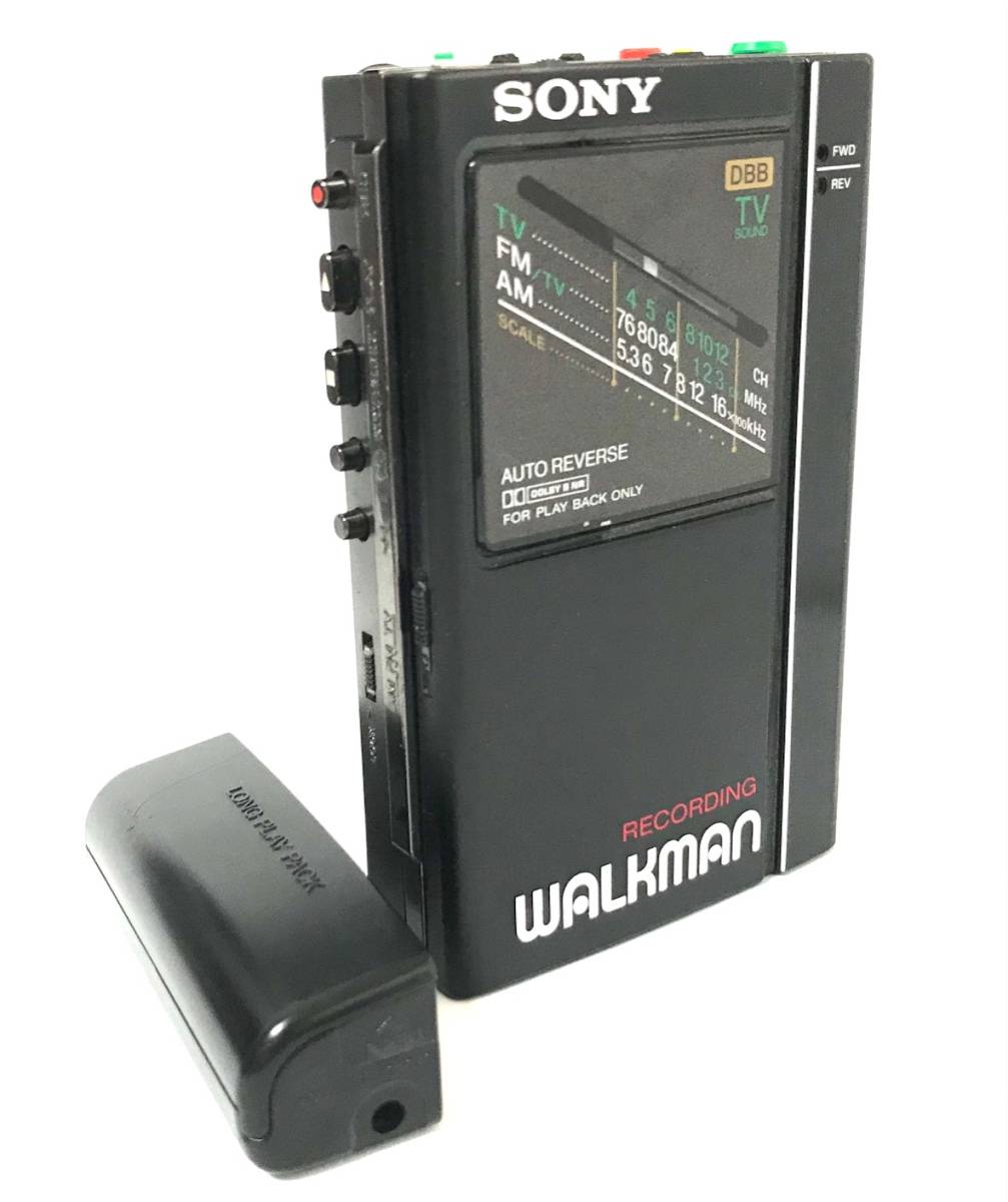 [極上美品][美音][整備品] SONY ウォークマン WM-F404 電池ボックス付き (カセットテープ 再生/録音、ラジオ AM/FM)_画像1