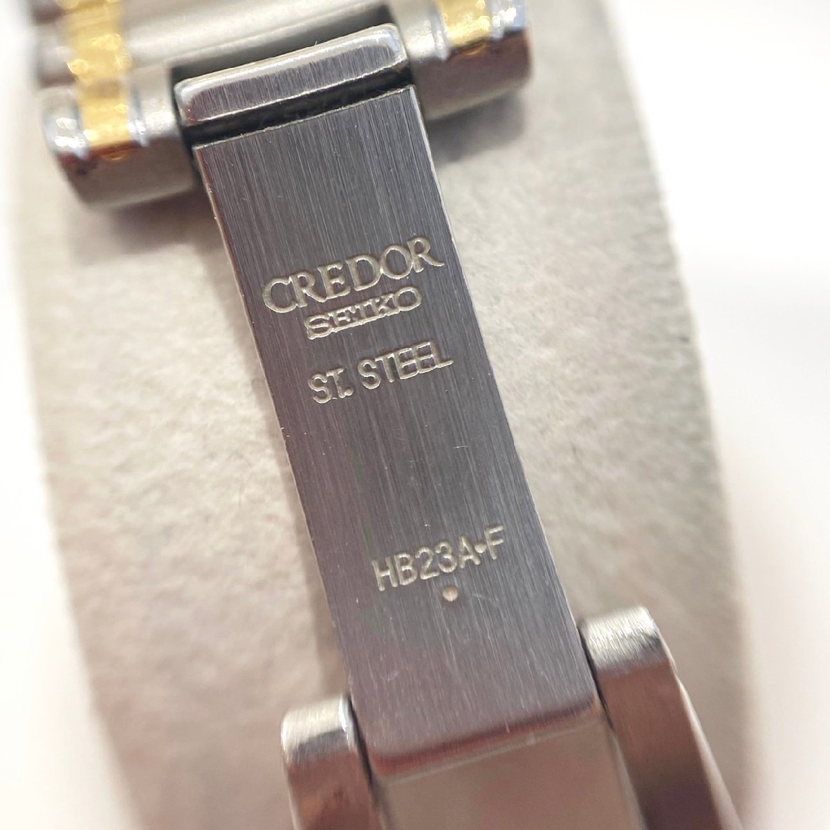 稼働品 SEIKO CREDOR セイコー クレドール 5A70-0210 SS×18KT ダイヤベゼル 腕時計 レディース 現状品お渡し 人気 格安 激安 希少 S2405_画像7