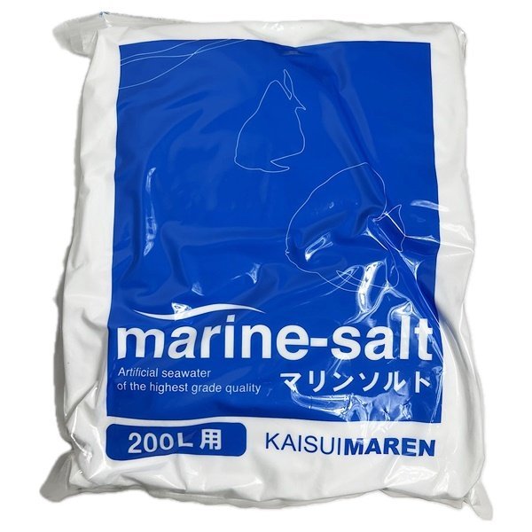 未使用 マリンソルト 人工海水 marine-salt 600L用 200L×3袋 カイスイマレン 海水魚 飼育 マリンアクアリウム 保管品 格安 人気 HK0055の画像2