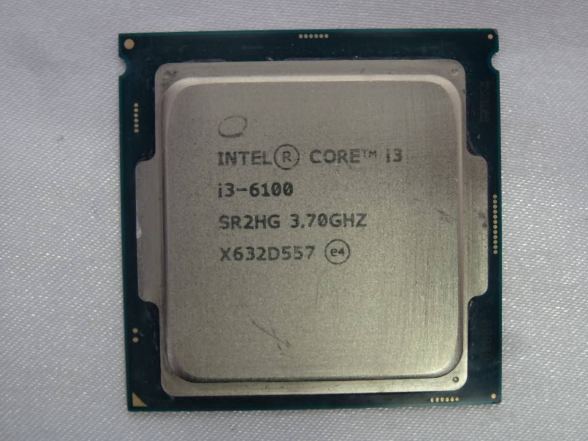 ★Intel / CPU Core i3-6100 3.70GHz 起動確認済★ジャンク！！_表面に傷あり