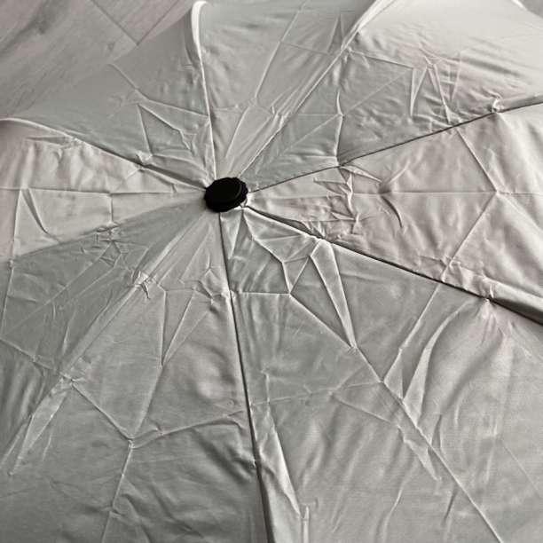 晴雨兼用 日傘 白 折りたたみ傘 完全遮光 UVカット 遮熱 折畳日傘 軽量_画像5