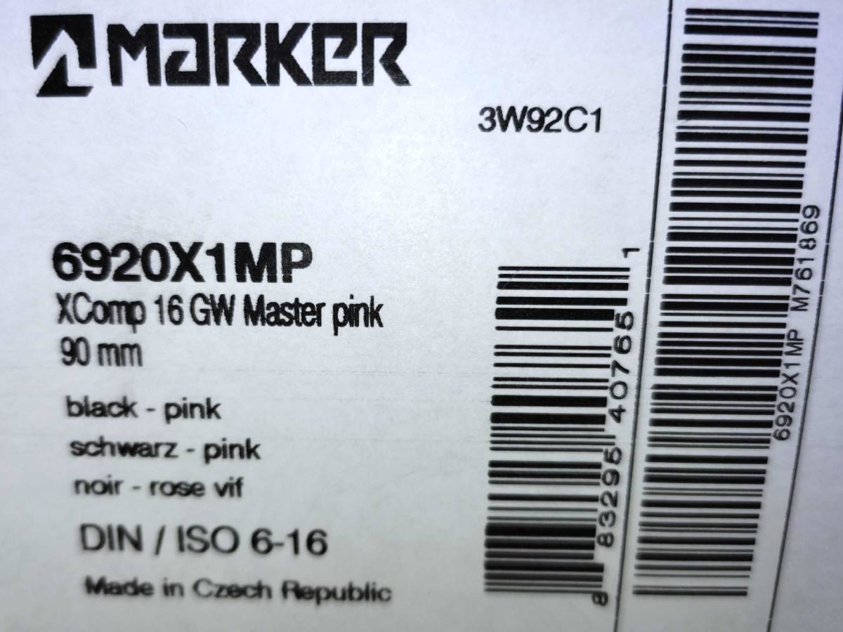  24MARKER　XCOMP 16GW MASTER PINK　-90ｍｍ　定価は￥49500 グリップウォークも使えます　　40％OFFバーゲン価格！即決・現品のみ_画像2