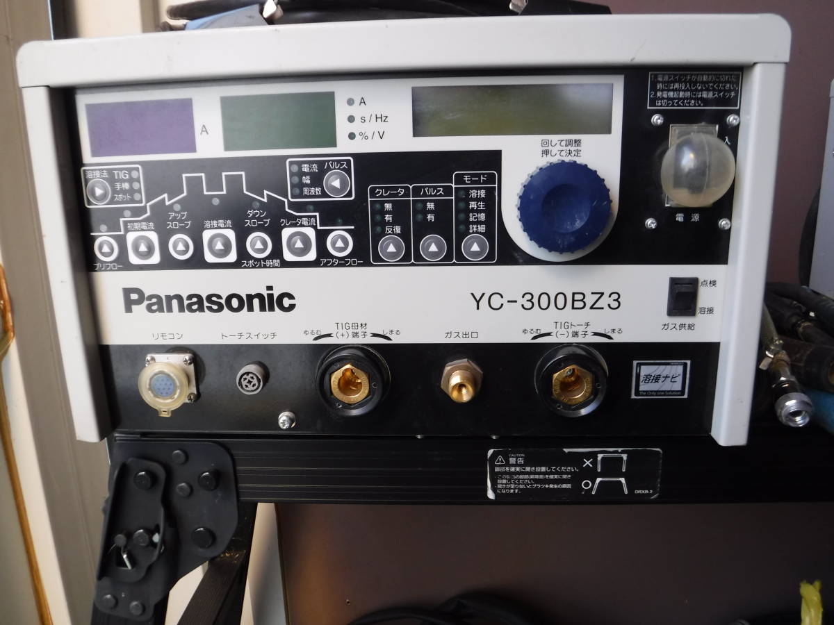 パナソニック（Panasonic） フルデジタル 直流TIG溶接機（リモコン1台・リモコン用延長ケーブル20ｍｘ2本付き）№1_発送は付属のコネクターを外して発送