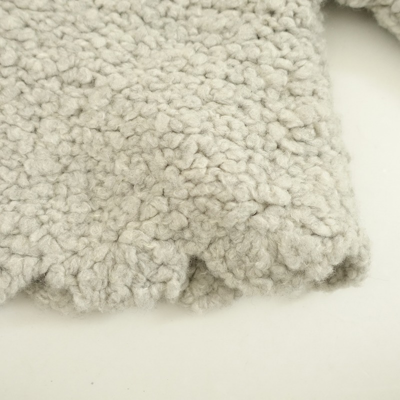 //[ regular price 5.7 ten thousand ] mina perhonen mina perhonen *sheep cloud wool nylon low gauge knitted *38 wool . gray (j4-2312-163)[11A42]