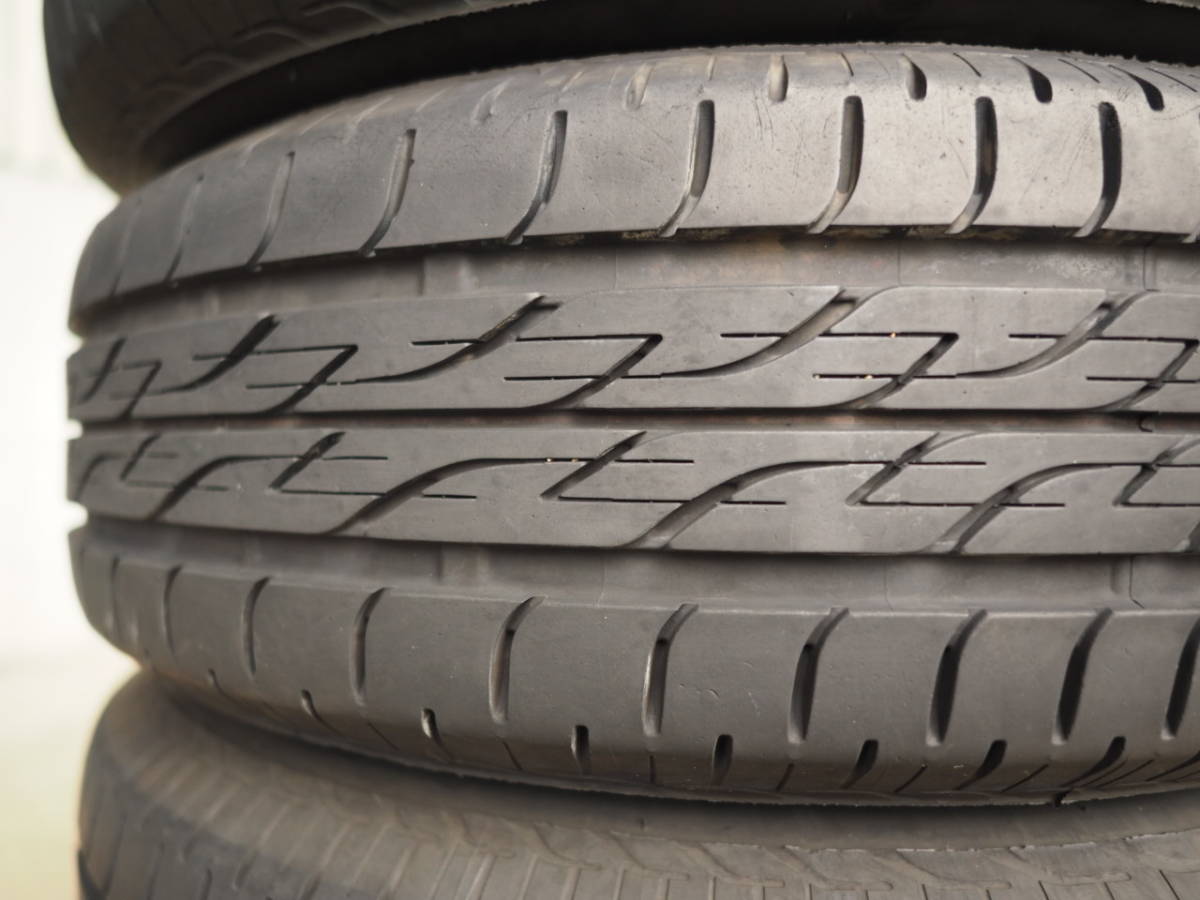 N98　送料無料　weds　4Jx13 +45 PCD100 4穴　155/65R13　4本8分/9分山　13X4.00B　JWL-T　ekワゴン　ライフ　ラパン　ワゴンR　MAX_画像7