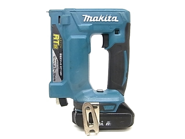 h0578 makita　マキタ　充電式タッカ/ST112D　バッテリ/BL1820B D.C18V 2.0Ah 36Wh 動作確認済　①_画像1