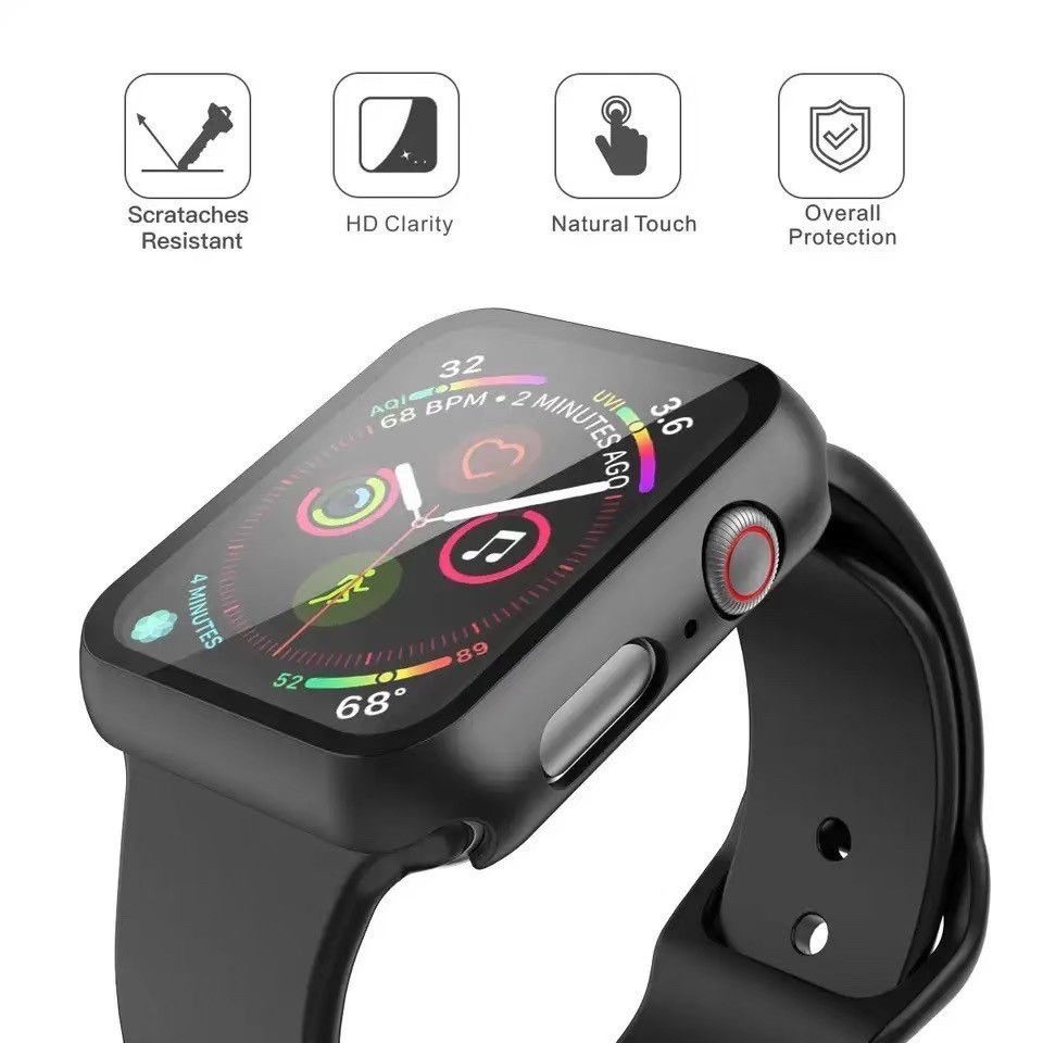 AppleWatch カバー アップルウォッチ ケース 41㎜ アッシュ 黒系