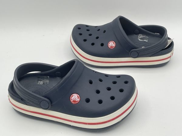 新品 cr2848 訳あり品 クロックス クロックバンド キッズ 19.5cm J1 子供用 紺 ネイビー CROCS CROCBAND KIDS 並行輸入品_画像3