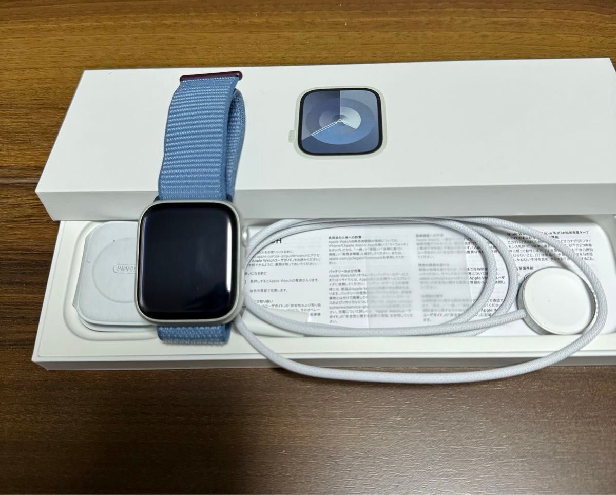 Apple Watch Series9 GPSモデル 45mm シルバーアルミニウム Apple Watch Series9 GPSモデル 45mm シルバーアルミニウム