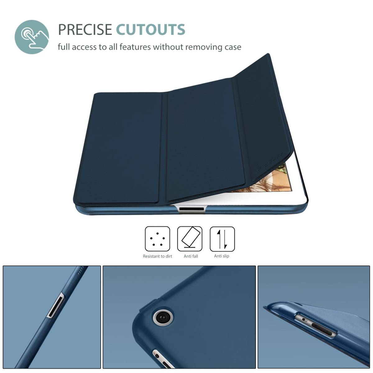 【新着商品】半透明 スマートケース 背面カバー スタンド機能 適用機種： 軽量 超薄型 iPad iPad 2/iPad ケース(_画像6