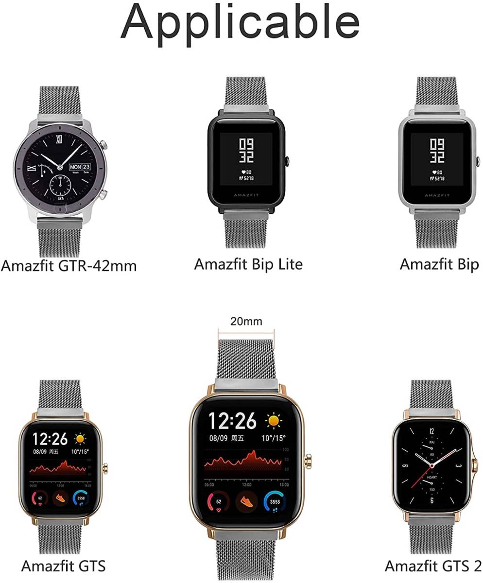 【新着商品】GTS 4 Mini/GTS Amazfit 4/GTS 3/GTS 2, for Bip U Pro/Bip バンド_画像5