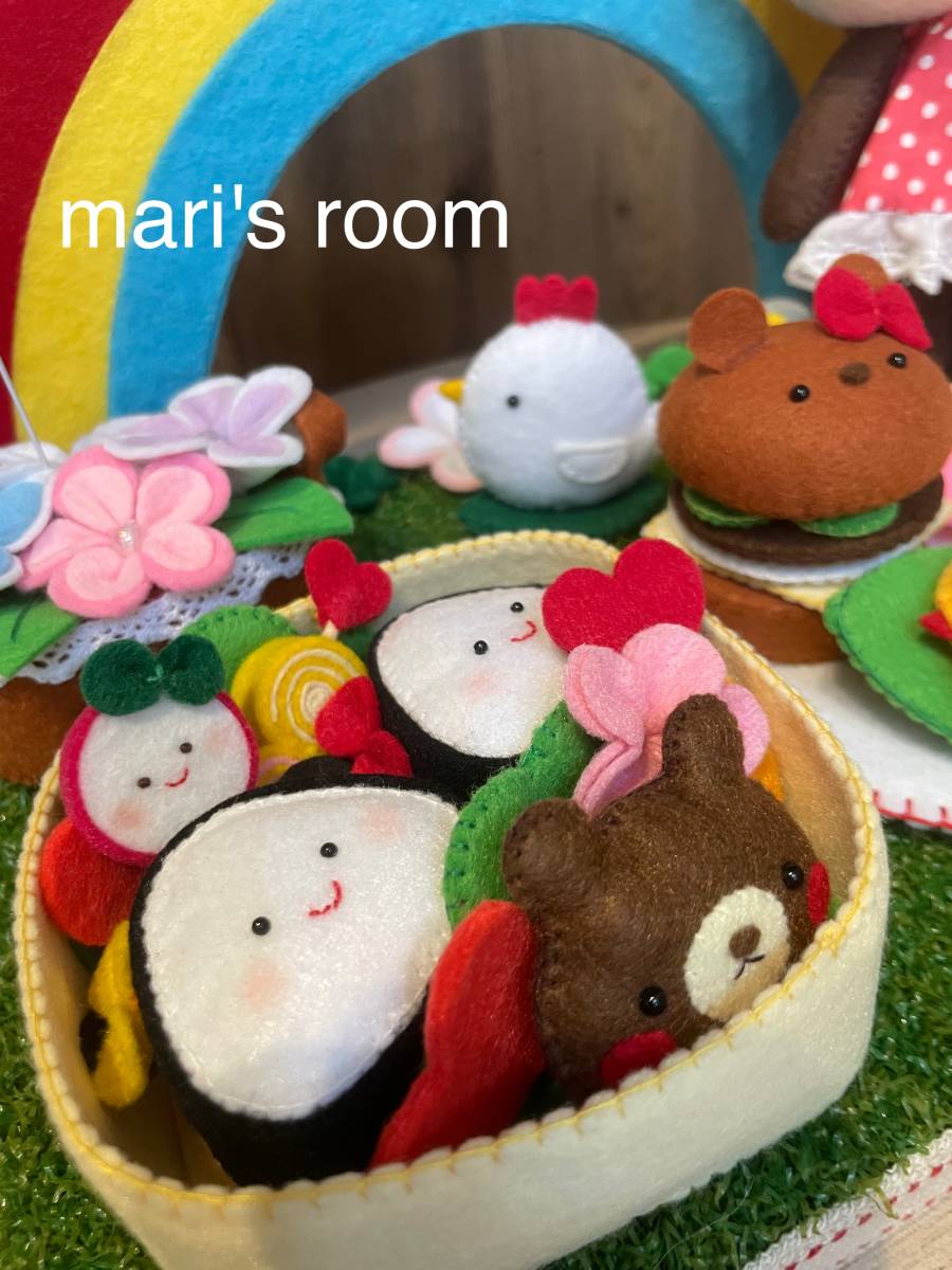＋＊mari's room*+ うさぎさんのピクニックセット　フェルトの型紙＆レシピ_画像2