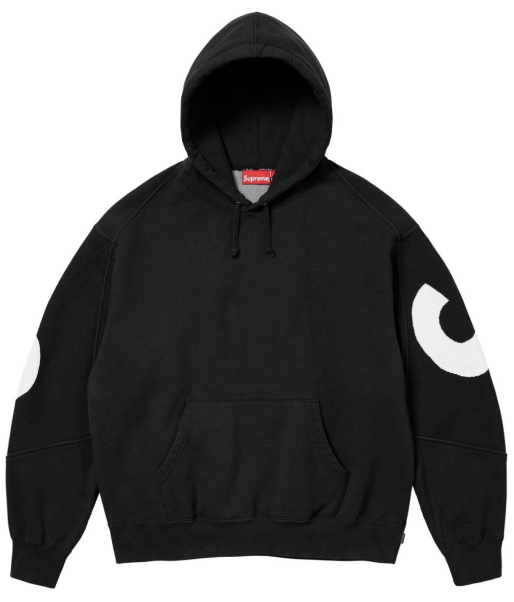 【新品】Supreme Big Logo Jacquard Hooded Sweatshirt COLOR/STYLE：Black SIZE：Small_画像2