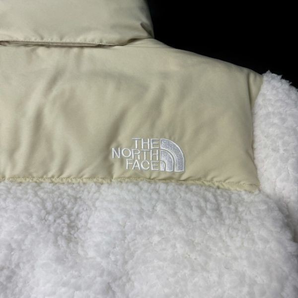 1円～!売切!【正規新品】THE NORTH FACE SHERPA NUPTSE JACKET ダウンジャケット ヌプシ モコモコ シェルパ ボア 防寒(M)白 190122-175_画像9