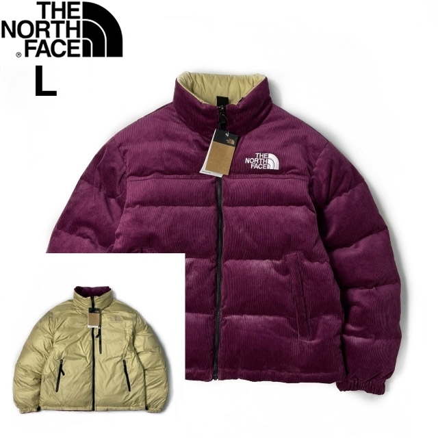 1円～!売切!【正規新品】THE NORTH FACE◆1992 REVERSIBLE NUPTSE JACKET コーデュロイ ヌプシ リバーシブル US限定(L)紫 190122-190_画像3