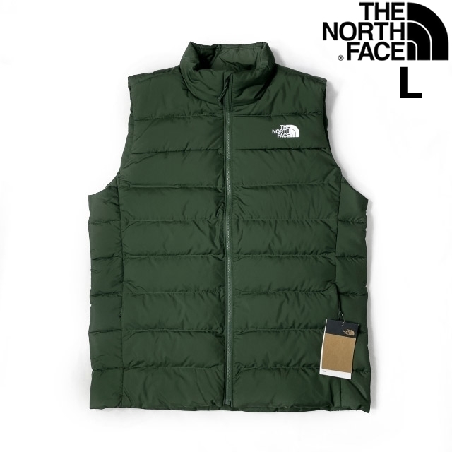 1円～!売切!【正規新品】THE NORTH FACE◆ACONCAGUA 3 VEST ダウンベスト アコンカグア US限定 軽量 撥水 アウトドア(L)緑 190122-80_画像1