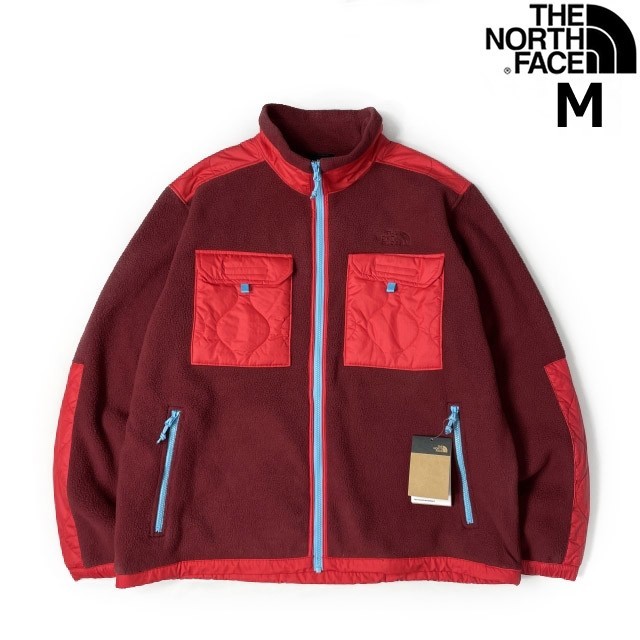 1円～!売切!【正規新品】THE NORTH FACE◆ROYAL ARCH FULL-ZIP JACKET フリース ボア キルティング US限定 肉厚 キャンプ(M)赤 181024-85_画像1