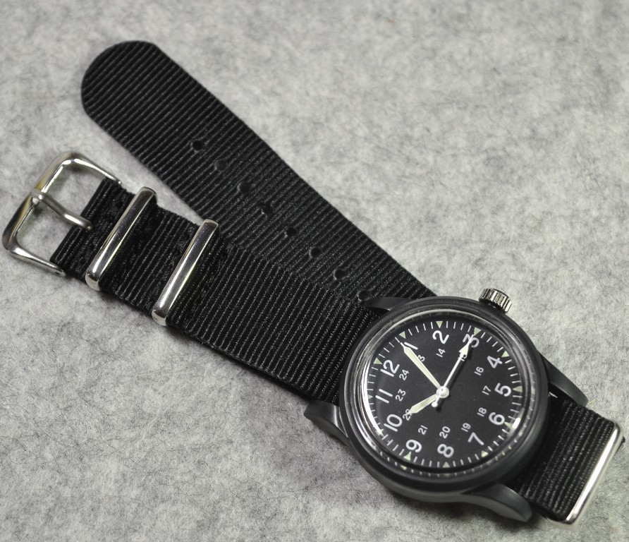 MIL-W-46374 GG-W-113 レプリカ ミリタリーウォッチ US 米軍 ベトナム NATOベルト TIMEX HAMILTON_画像3