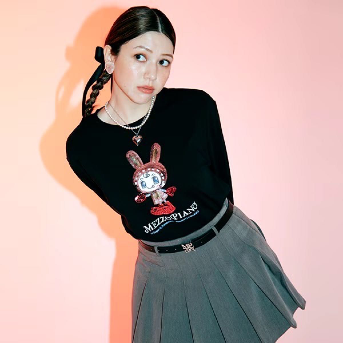 ナルミヤ キャラクターズ メゾピアノ ベリエちゃん Tシャツ ロン ナルミヤ キャラクターズ メゾピアノ ベリエちゃん Tシャツ ロン
