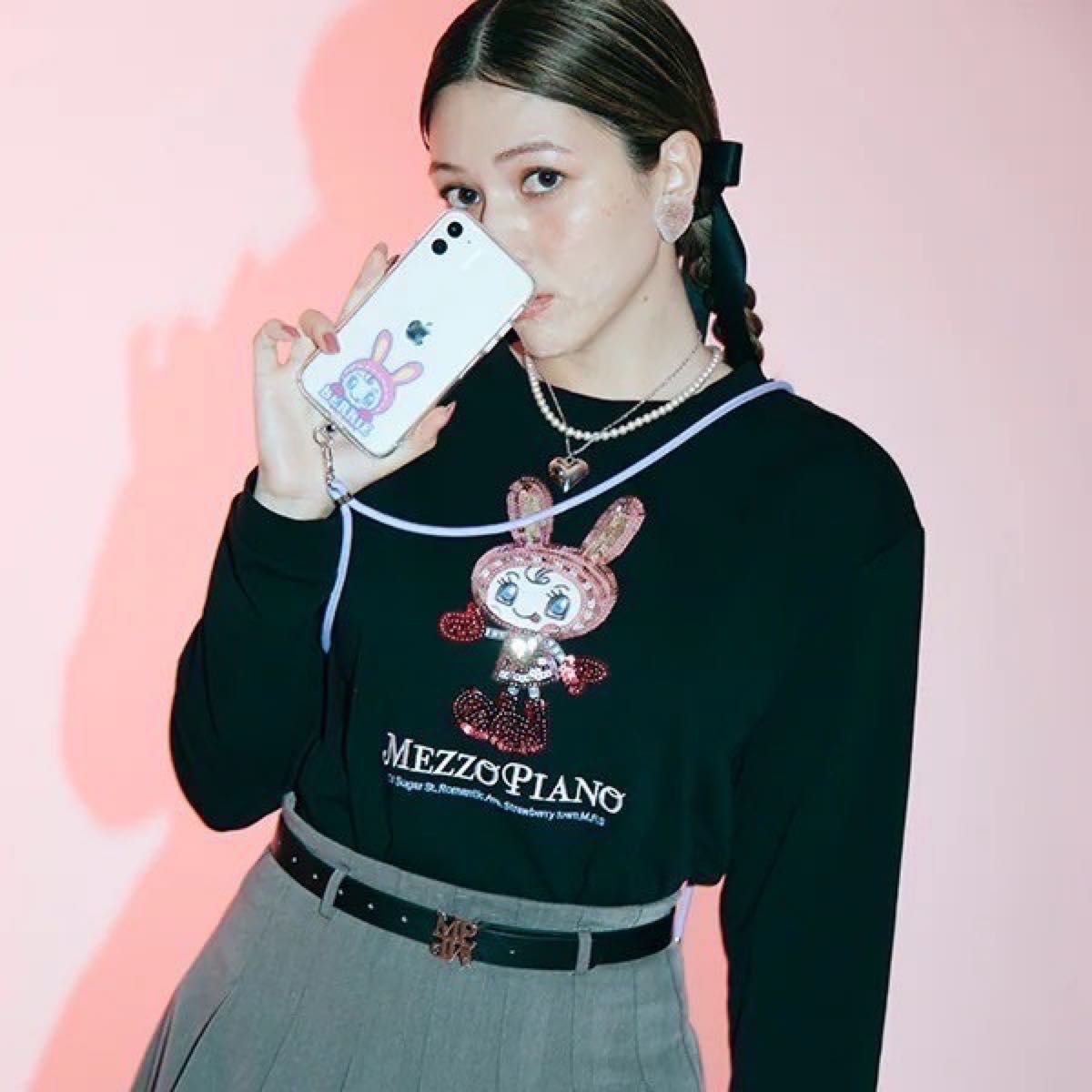ナルミヤ キャラクターズ メゾピアノ ベリエちゃん Tシャツ ロン ナルミヤ キャラクターズ メゾピアノ ベリエちゃん Tシャツ ロン