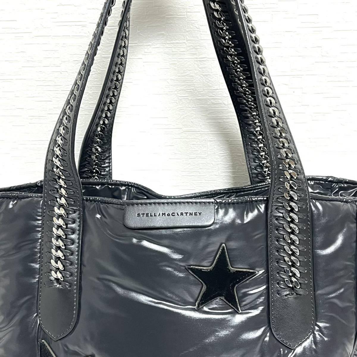 Stella McCartney ステラ マッカートニー ファラベラ チェーン スター トートバッグ ショルダーバッグ レディース 星 スター ブラック　黒