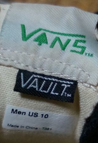 良品 VANS VAULT SK8-HI US10 黒 バンズ ヴァンズ_画像10