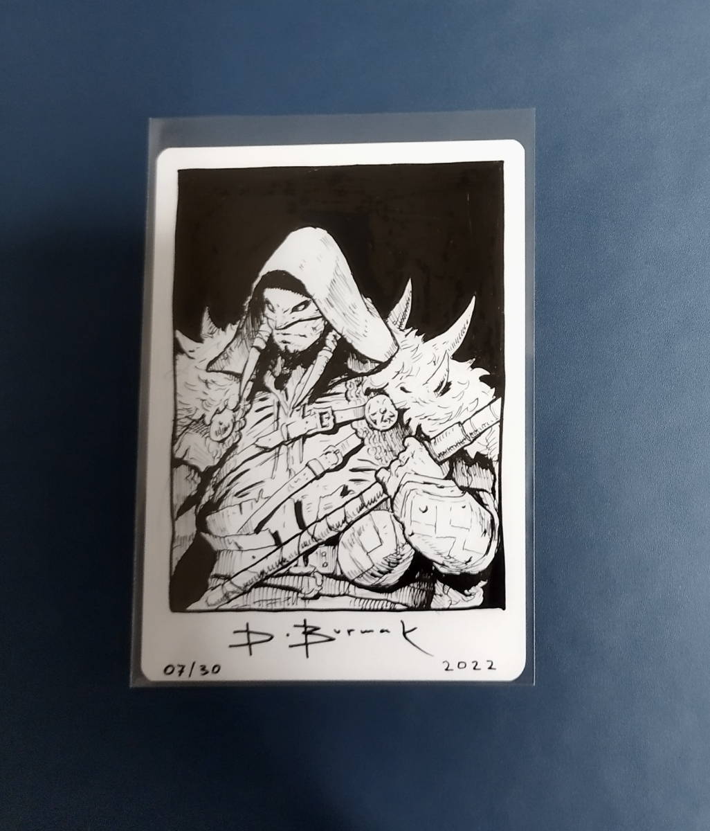 MTG 呪われた狩人、ガラク 拡張 foil アーティストプルーフ_画像1