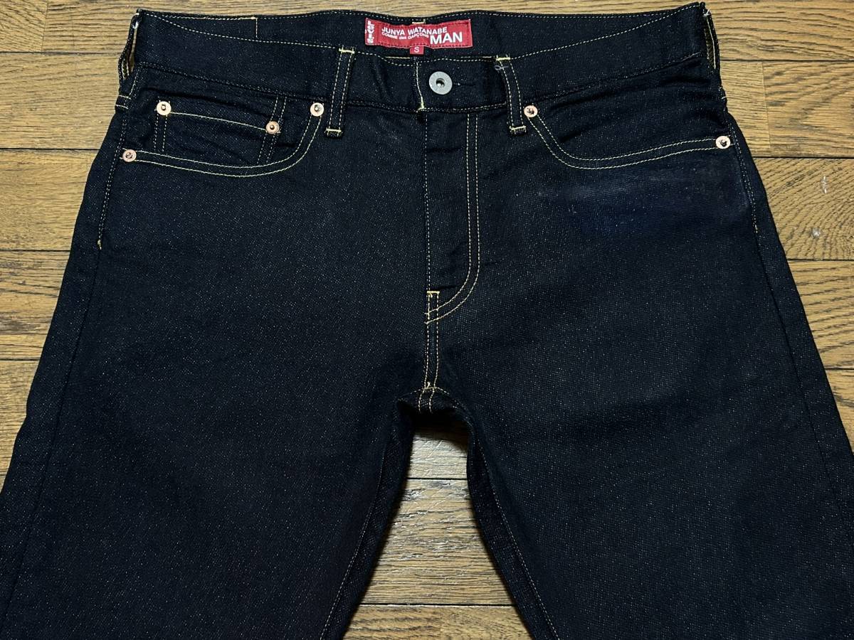 ※JUNYA WATANABE MAN COMME des GARCONS Levi's ジュンヤワタナベ コムデギャルソンリーバイスWP-P208ストレッチデニムパンツ濃紺S BJBD.A_画像4