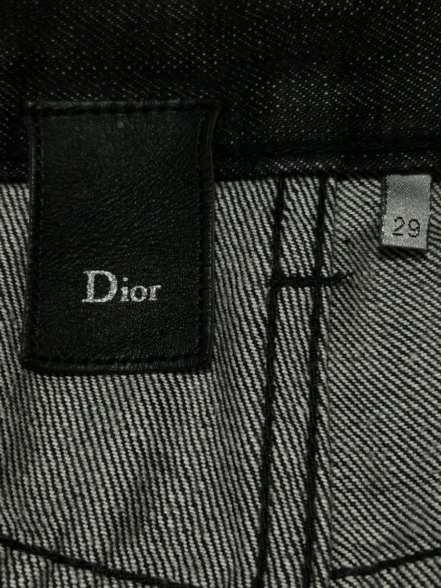 Dior homme ディオールオム 003D002A0184 ボタンフライ デニムパンツ 日本製 ブラック 29 　　　　　　　　　　　　 BJBD.A_画像7