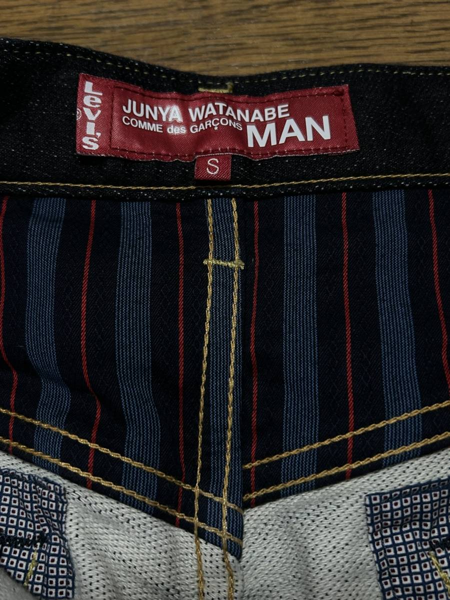 ※JUNYA WATANABE MAN COMME des GARCONS Levi's ジュンヤワタナベ コムデギャルソンリーバイスWP-P208ストレッチデニムパンツ濃紺S BJBD.A_画像9