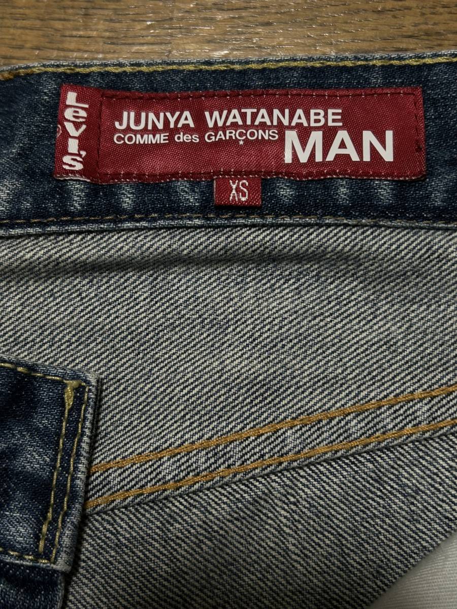 ※JUNYA WATANABE MAN COMME des GARCONS Levi's ジュンヤ ワタナベコムデギャルソンリーバイスWK-P209再構築デニムパンツ日本製 XS BJBD.A_画像8