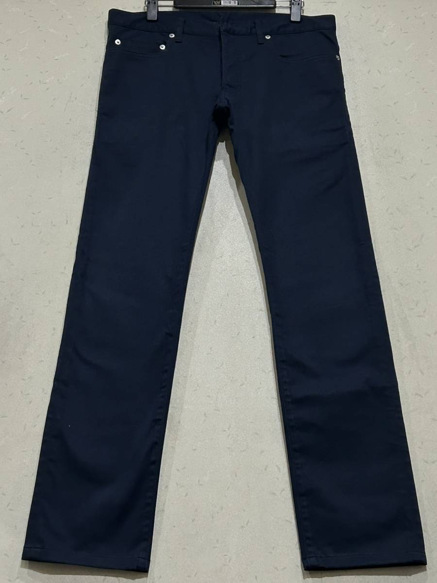 Dior homme Dior Homme 163D006A1114 button fly stretch cotton pants made in Japan . navy 31 BJBD.A