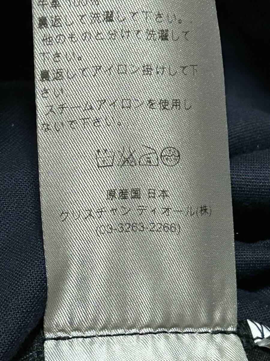 Dior homme ディオールオム 163D006A1114 ボタンフライ ストレッチコットンパンツ 日本製 濃ネイビー 31 　　　 BJBD.A_画像10