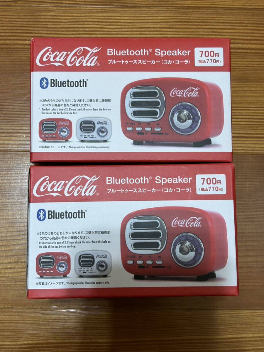 未開封 DAISO ダイソー コカコーラ Bluetoothスピーカー 赤と白_画像1