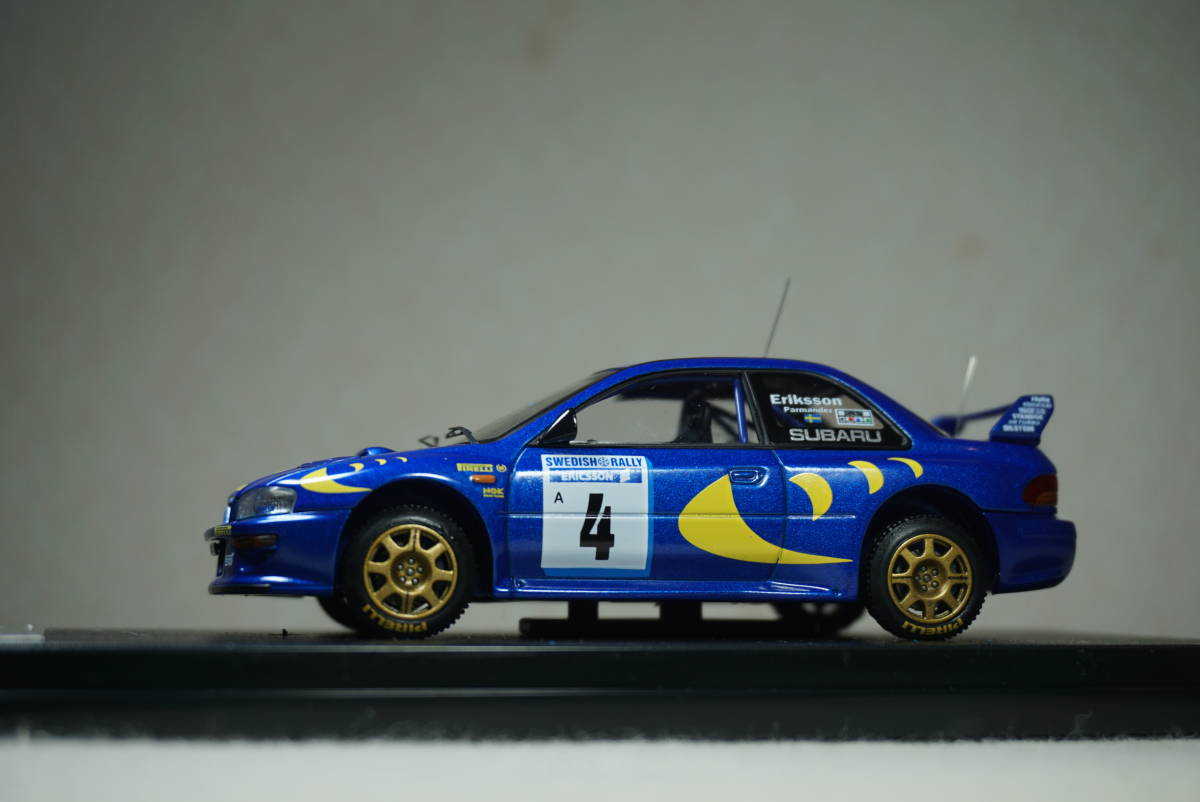 1/43 エリクソン スウェーディッシュ 優勝 hpi SUBARU Impreza WRC 97 #4 Eriksson 1997 Swedish winner スバル インプレッサ wrc97 555の画像1