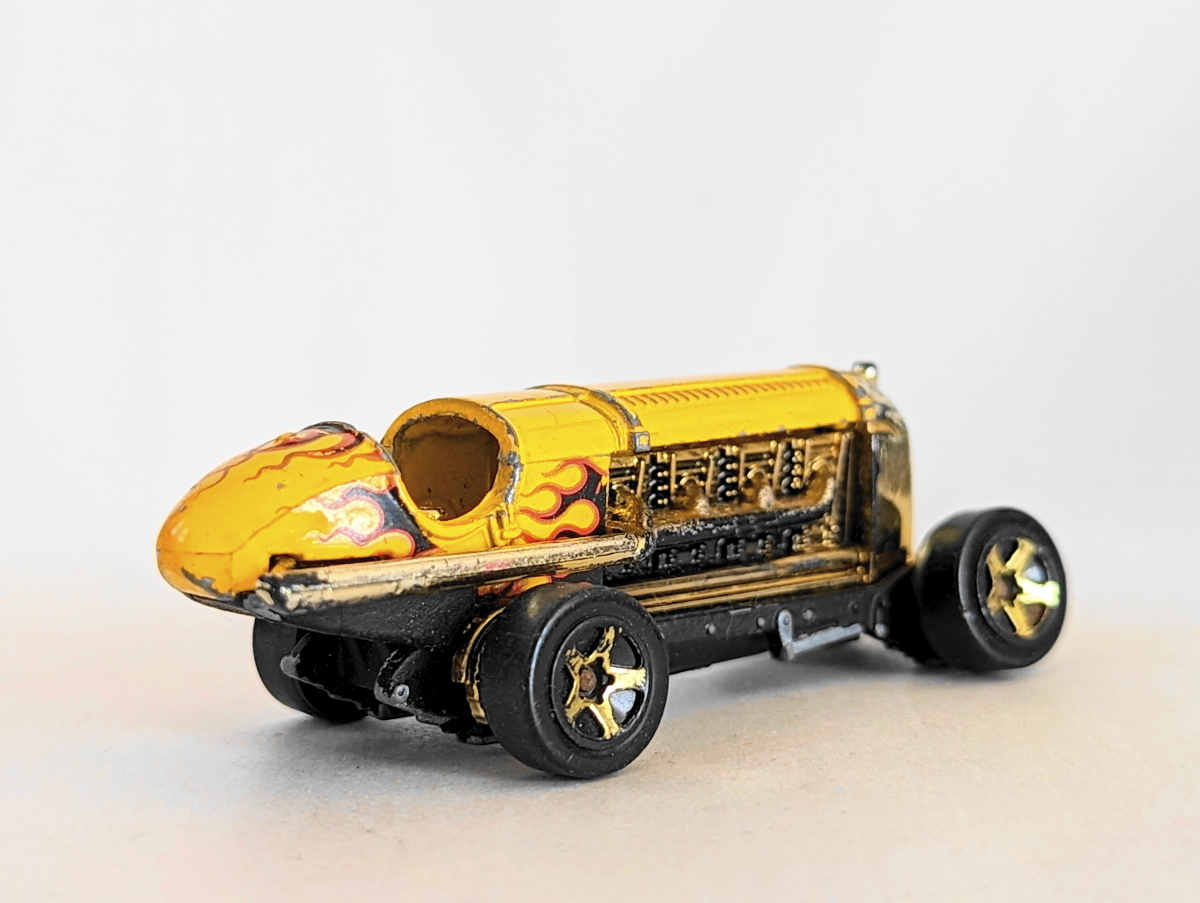 ▽1/64 LOOSE ジャンク▽トロペッド ジョーンズ TORPEDO JONES 黄▽2006 HOT WHEELS ホットウィール_画像2