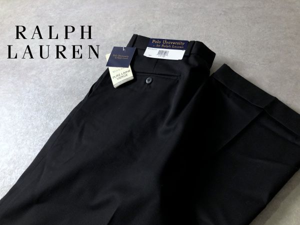 新品●RALPH LAUREN●ｗ31●高級SUPER 100'S ウール素材 スラックス パンツ●ラルフローレン_画像1